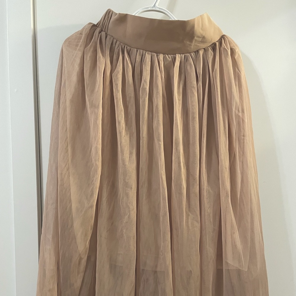 Midi Lace Flare Skirt